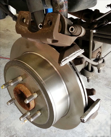 image of new brakes and rotors